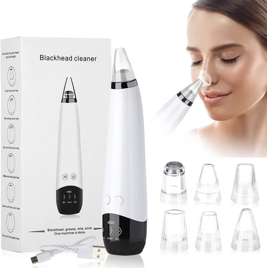 Blackhead Removal Machine Derma Suction 6 In 1 Rechargeable Machine